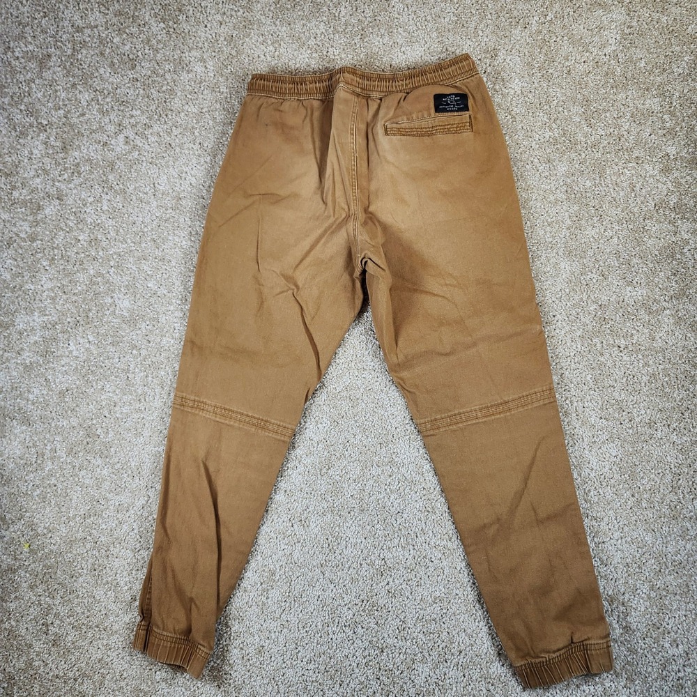 Tony Hawk Joggers Moto Ribbed Knee Tan Brown Cotton Blend Streetwear Mens M - Picture 5 of 5
